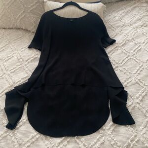 COS Black 1/2 Sleeve Flowy Top - Size 2
